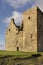 Lochranza Castle on the Isle of Arran in Scotland.