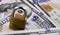 Lock on banknotes