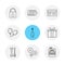 lock , battery ,card ,giftbox , car , maskara , nut , bolt , driver, wrench m, balloons , eps icons set vector