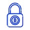 Lock, bitcoin encryption, bitcoin lock, secure bitcoin fully editable vector icons