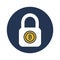 Lock, bitcoin encryption, bitcoin lock, secure bitcoin fully editable vector icons