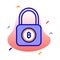 Lock, bitcoin encryption, bitcoin lock, secure bitcoin fully editable vector icons