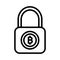 Lock, bitcoin encryption, bitcoin lock, secure bitcoin fully editable vector icons