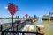 The Lock Bridge of Love in Da Nang city, Vietnam.