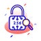 Lock, cryptographic hash, cryptographic algorithm, secure hash  fully editable vector icons