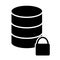 Lock Database Icon. Simple Minimal 96x96 Pictogram