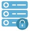 Lock, Database Isolated Vector Icon
