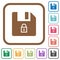 Lock file simple icons