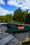 A lock gate on a canal in France