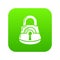 Lock gates icon green vector