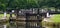 Lock gates on the Leeds Liverpool canal.