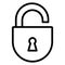 Lock  Glyph Style vector icon which can easily modify or edit