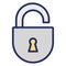 Lock  Glyph Style vector icon which can easily modify or edit