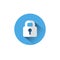 Lock Icon Blue Padlock Protection And Security Concept