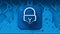 Lock icon for security and cybersecurity. access to networks, the internet, and IT systems that are secure.