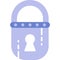 Lock icon vector secure private closed padlock