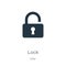 Lock icon vector. Trendy flat lock icon from gdpr collection isolated on white background. Vector illustration can be used for web