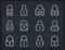 Lock Line Icons