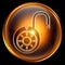 Lock open icon gold