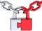 Lock padlock puzzle security safeguard concept