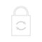 Lock reload icon. Element of web for mobile concept and web apps icon. Outline, thin line icon for website design and development