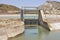 Lock and river diversion bed in Spain. Tajo-Segura, Spain