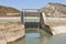 Lock and river diversion bed in Spain. Tajo-Segura, Spain