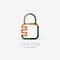 Lock, security company logo, business concept