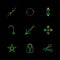 lock , star , share ,arrows , directions , avatar , download , u