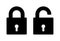 Lock and unlock icon