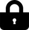 lock unlock icon design black and white