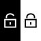 Lock and unlock icon great for any use. Vector EPS10.