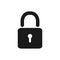 Lock and unlocked vector icons security padlock, password, privacy symbol for graphic design, logo, web site, social media, mobile