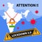 Lockdown 3.0 extended lockdown. Stay home stay safe. New lockdown divided into green orange and red zone. India will fight against
