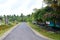 Lockdown - Asphalt Concrete Road with Coconut Trees in Indian Countryside - Green Town Landscape - Neil Island, Andaman Nicobar