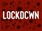 Lockdown Covid background. Vector seamless pattern with coronavirus