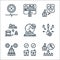 lockdown line icons. linear set. quality vector line set such as force, responsibility, government, disease, forbidden, prison,