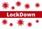 Lockdown Poster Banner. Novel Coronavirus Covid 19 NCoV - Vector