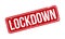 Lockdown Rubber Stamp. Red Lockdown Rubber Grunge Stamp Seal Vector Illustration - Vector