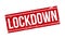 Lockdown Rubber Stamp. Red Lockdown Rubber Grunge Stamp Seal Vector Illustration - Vector