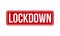 Lockdown Rubber Stamp. Red Lockdown Rubber Grunge Stamp Seal Vector Illustration - Vector
