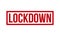 Lockdown Rubber Stamp. Red Lockdown Rubber Grunge Stamp Seal Vector Illustration - Vector