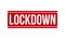 Lockdown Rubber Stamp. Red Lockdown Rubber Grunge Stamp Seal Vector Illustration - Vector