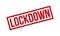 Lockdown Rubber Stamp. Red Lockdown Rubber Grunge Stamp Seal Vector Illustration - Vector