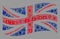 Lockdown Waving Great Britain Flag - Mosaic with Locks and Covid Viruses