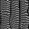 LOCKDOWN word warped, distorted, repeated, and arranged into seamless pattern background.
