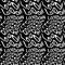 LOCKDOWN word warped, distorted, repeated, and arranged into seamless pattern background.