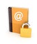 Locked address book icon