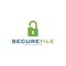 Locked File Logo Icon, Secured Folder Logo vector