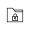 Locked Folder Vector Icon